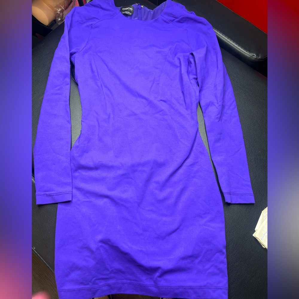 Purple Bebe mini dress fitted